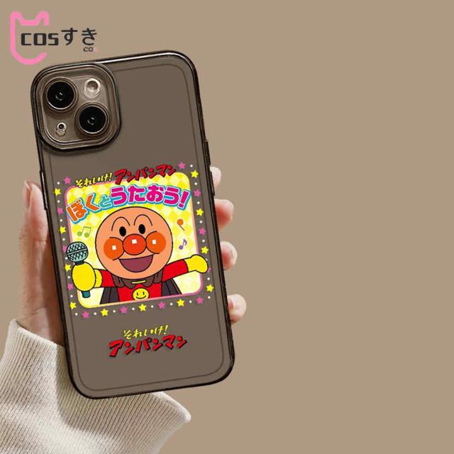 アンパンマン 15ProMax 用シリコーン製スマホケース シンプルスタイル